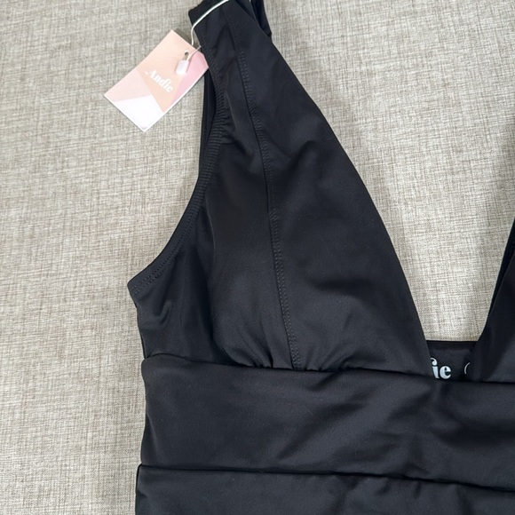 ANDIE The Mykonos One Piece bathing suit smooth black size XL - Picture 7 of 12